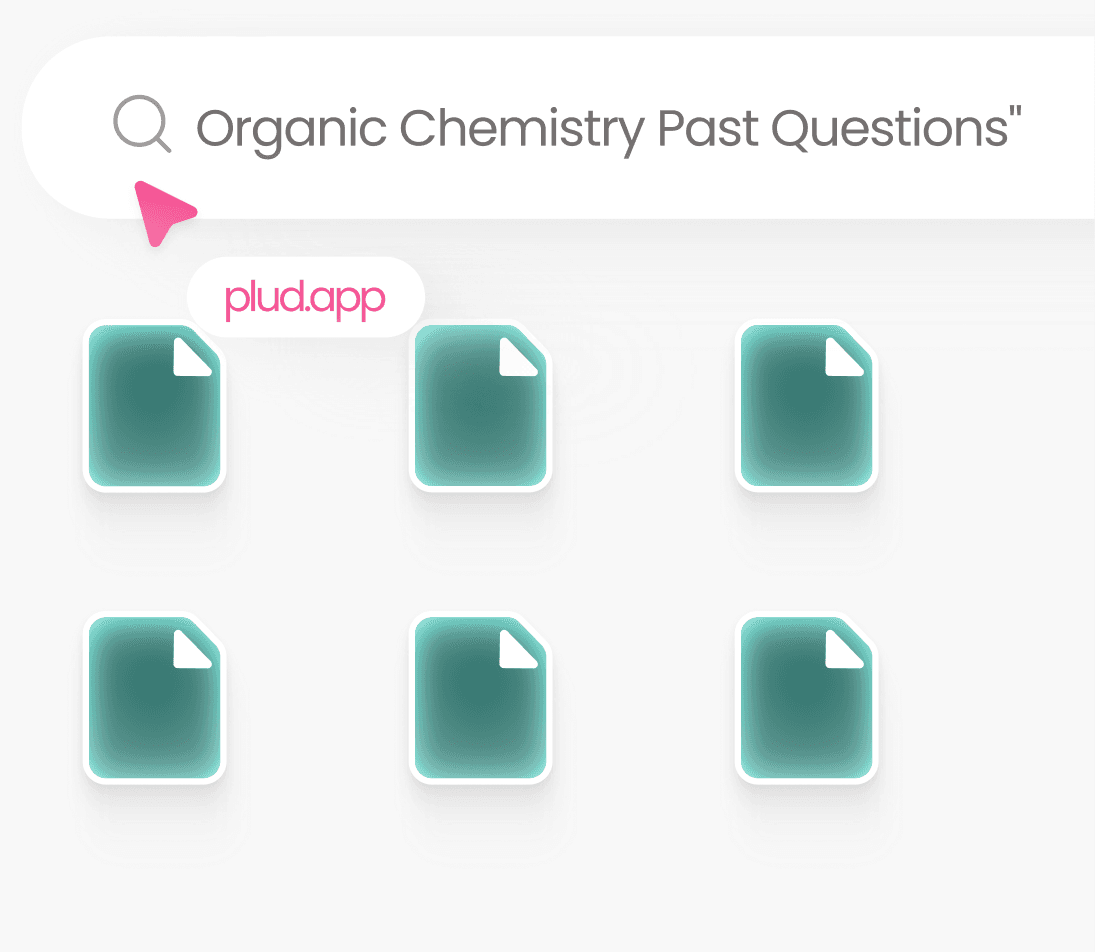 Search bar over generated study documents